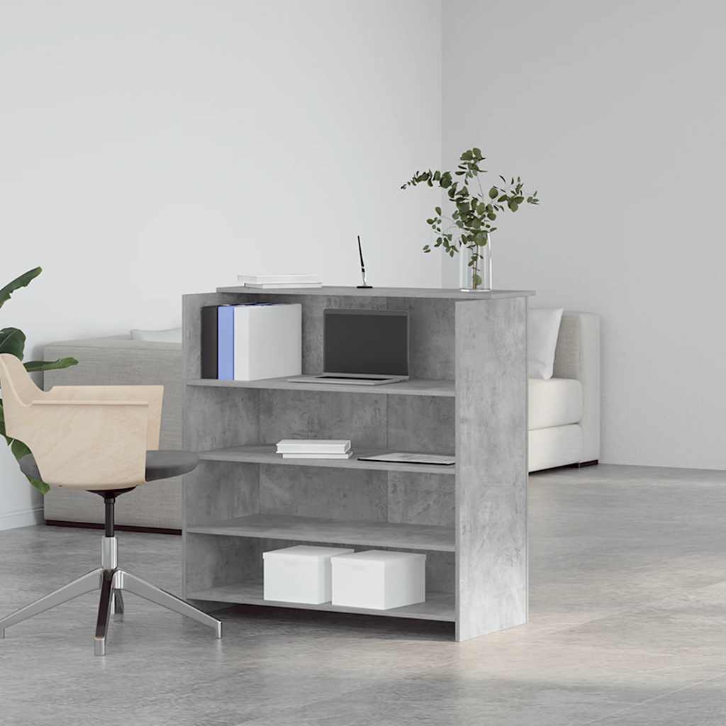 Recepční Stůl Betonově Šedý 100X50X103,5 Cm Kompozitní Dřevo