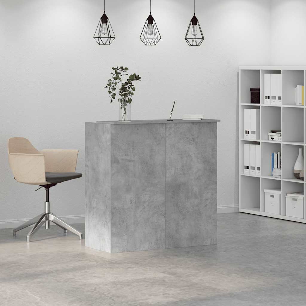 Recepční Stůl Betonově Šedý 100X50X103,5 Cm Kompozitní Dřevo
