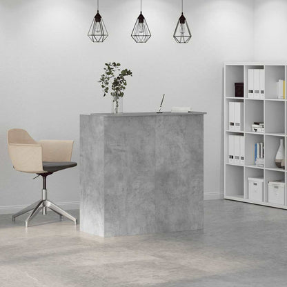 Recepční Stůl Betonově Šedý 100X50X103,5 Cm Kompozitní Dřevo