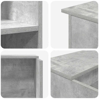Recepční Stůl Betonově Šedý 100X50X103,5 Cm Kompozitní Dřevo