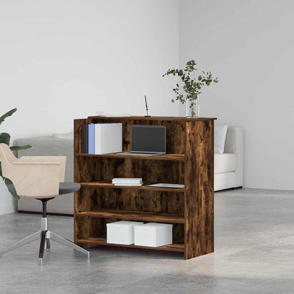 Recepční Stůl Kouřový Dub 100X50X103,5 Cm Kompozitní Dřevo