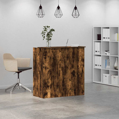 Recepční Stůl Kouřový Dub 100X50X103,5 Cm Kompozitní Dřevo