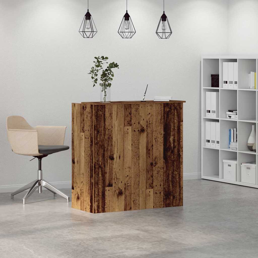 Recepční Stůl Starého Dřeva 100X50X103,5 Cm Kompozitní Dřevo