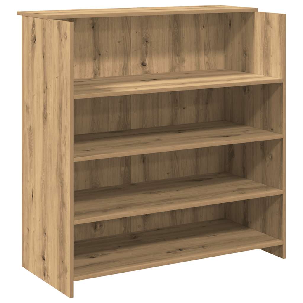 Recepční Stůl Dub Artisan 100X50X103,5 Cm Kompozitní Dřevo