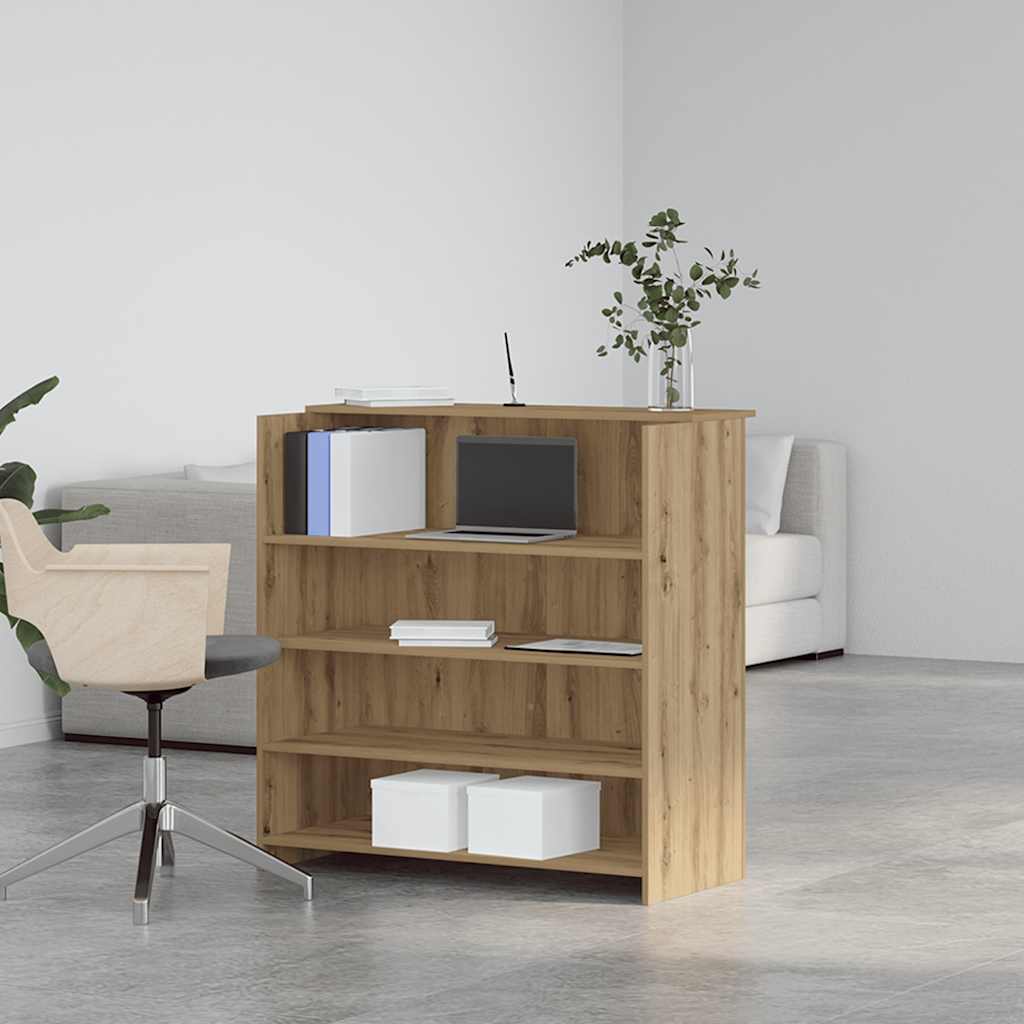 Recepční Stůl Dub Artisan 100X50X103,5 Cm Kompozitní Dřevo