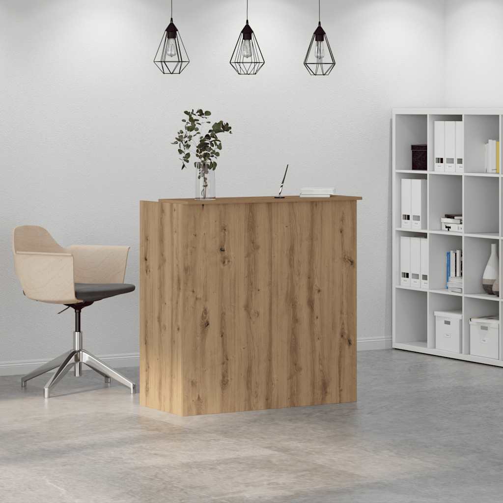 Recepční Stůl Dub Artisan 100X50X103,5 Cm Kompozitní Dřevo