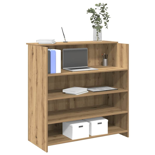 Recepční Stůl Dub Artisan 100X50X103,5 Cm Kompozitní Dřevo