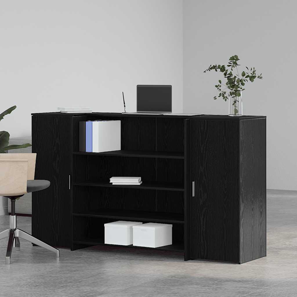 Recepční Stůl Černý Dub 180 X 50 X 103,5 Cm, Konstrukční Dřevo