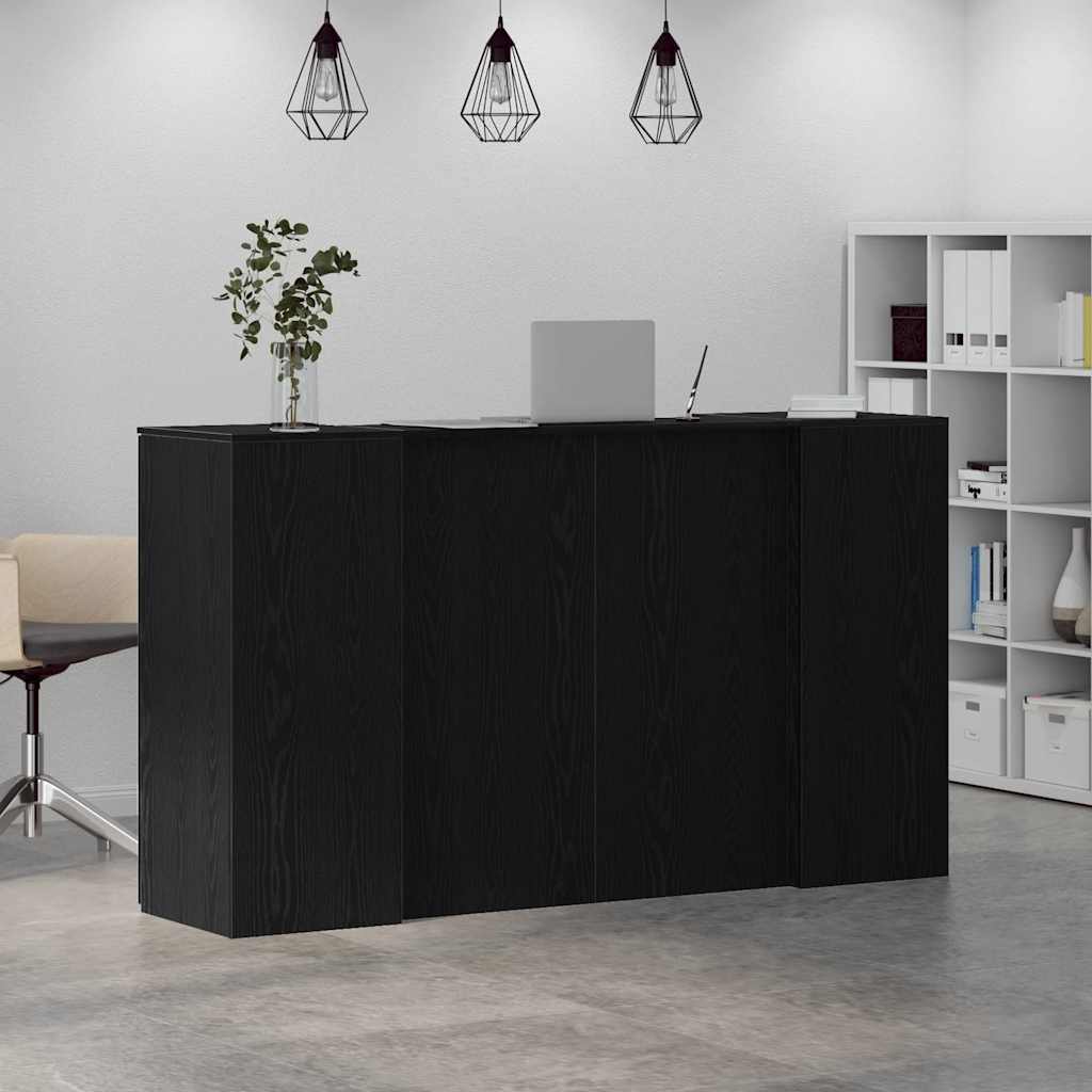 Recepční Stůl Černý Dub 180 X 50 X 103,5 Cm, Konstrukční Dřevo