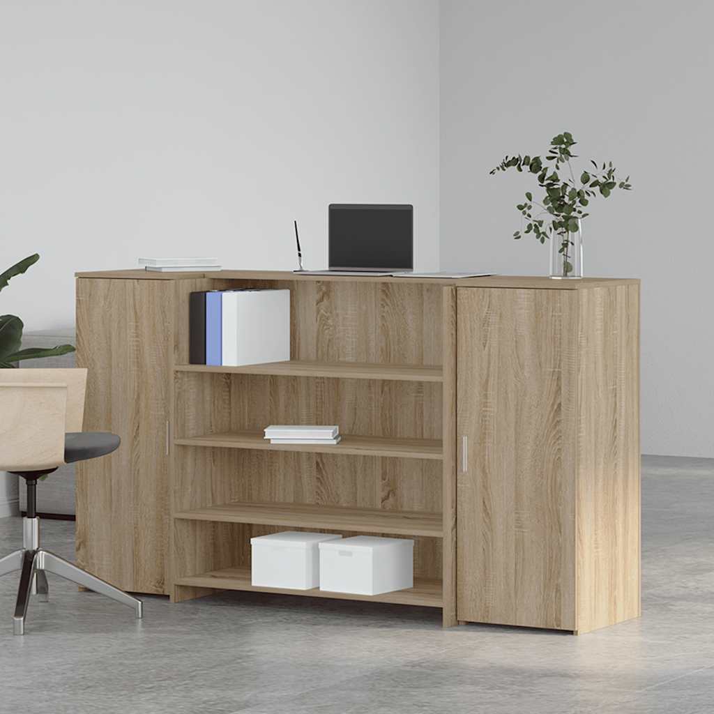 Recepční Stůl Dub Sonoma 180X50X103,5 Cm Kompozitní Dřevo