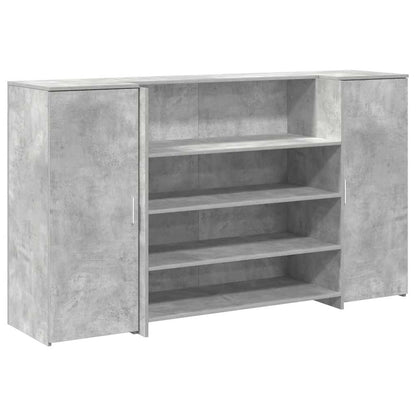 Recepční Stůl Betonově Šedý 180X50X103,5 Cm Kompozitní Dřevo