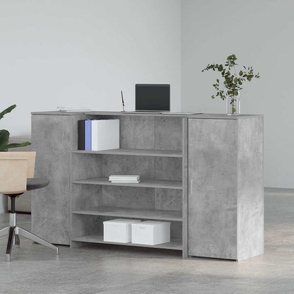Recepční Stůl Betonově Šedý 180X50X103,5 Cm Kompozitní Dřevo