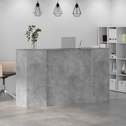 Recepční Stůl Betonově Šedý 180X50X103,5 Cm Kompozitní Dřevo