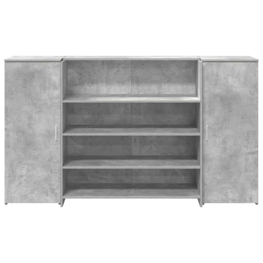 Recepční Stůl Betonově Šedý 180X50X103,5 Cm Kompozitní Dřevo