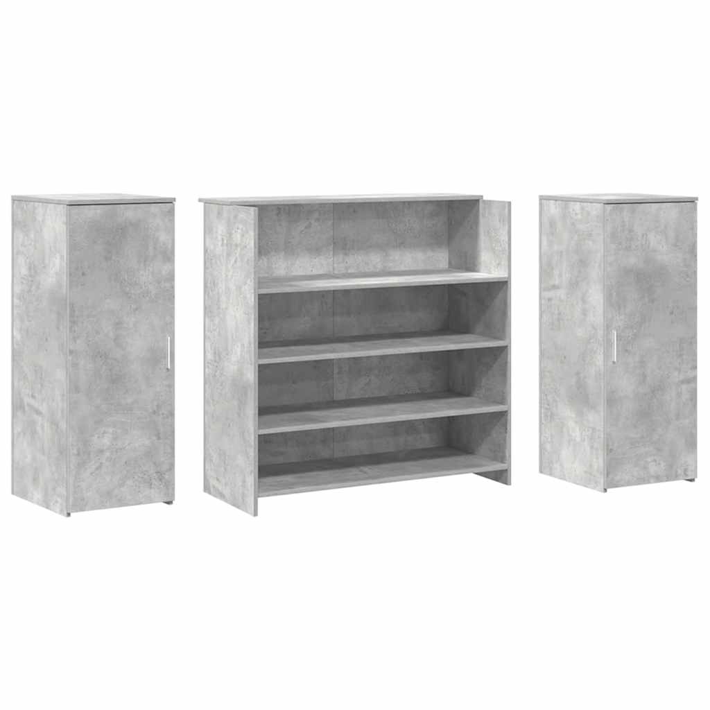 Recepční Stůl Betonově Šedý 180X50X103,5 Cm Kompozitní Dřevo