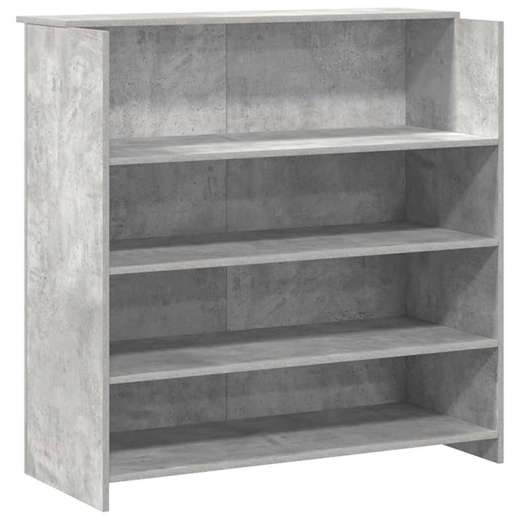 Recepční Stůl Betonově Šedý 180X50X103,5 Cm Kompozitní Dřevo