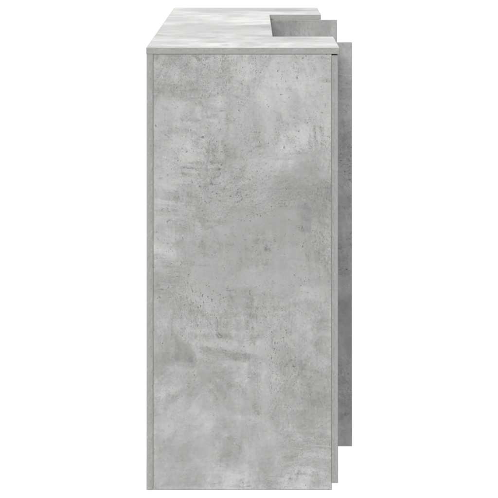 Recepční Stůl Betonově Šedý 180X50X103,5 Cm Kompozitní Dřevo