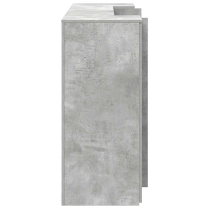 Recepční Stůl Betonově Šedý 180X50X103,5 Cm Kompozitní Dřevo