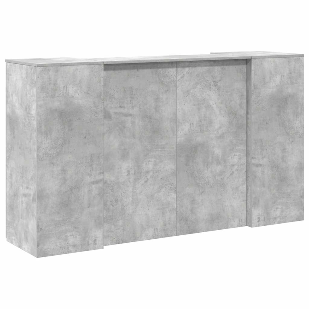 Recepční Stůl Betonově Šedý 180X50X103,5 Cm Kompozitní Dřevo