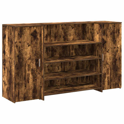 Recepční Stůl Kouřový Dub 180X50X103,5 Cm Kompozitní Dřevo
