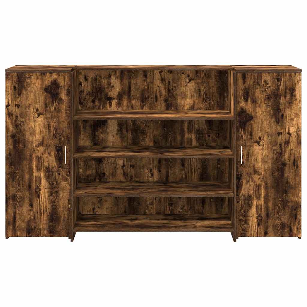 Recepční Stůl Kouřový Dub 180X50X103,5 Cm Kompozitní Dřevo