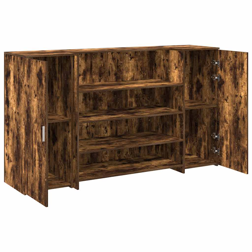 Recepční Stůl Kouřový Dub 180X50X103,5 Cm Kompozitní Dřevo