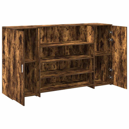 Recepční Stůl Kouřový Dub 180X50X103,5 Cm Kompozitní Dřevo