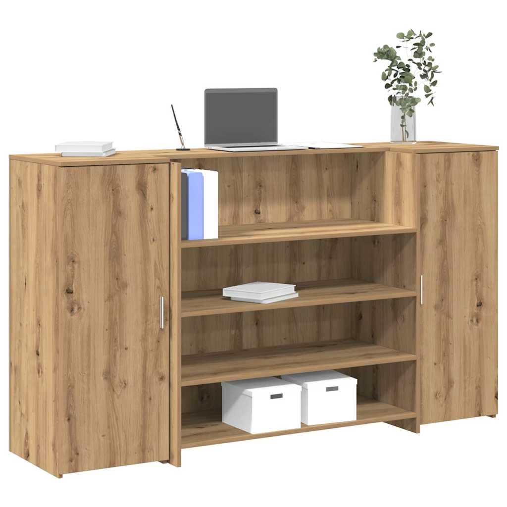 Recepční Stůl Dub Artisan 180X50X103,5 Cm Kompozitní Dřevo