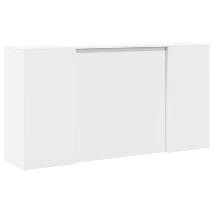 Recepční Stůl Bílý 200 X 50 X 103,5 Cm, Z Umělého Dřeva