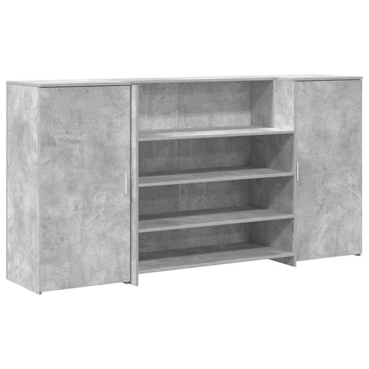 Recepční Stůl Betonově Šedý 200X50X103,5 Cm Kompozitní Dřevo