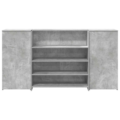 Recepční Stůl Betonově Šedý 200X50X103,5 Cm Kompozitní Dřevo