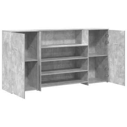Recepční Stůl Betonově Šedý 200X50X103,5 Cm Kompozitní Dřevo