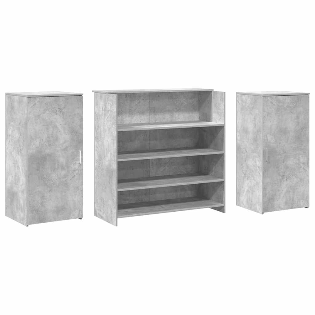 Recepční Stůl Betonově Šedý 200X50X103,5 Cm Kompozitní Dřevo
