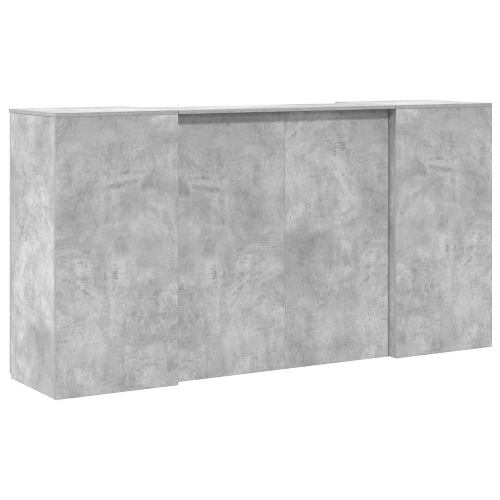 Recepční Stůl Betonově Šedý 200X50X103,5 Cm Kompozitní Dřevo