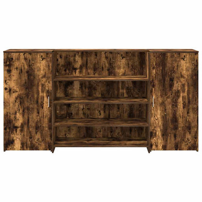 Recepční Stůl Kouřový Dub 200X50X103,5 Cm Kompozitní Dřevo