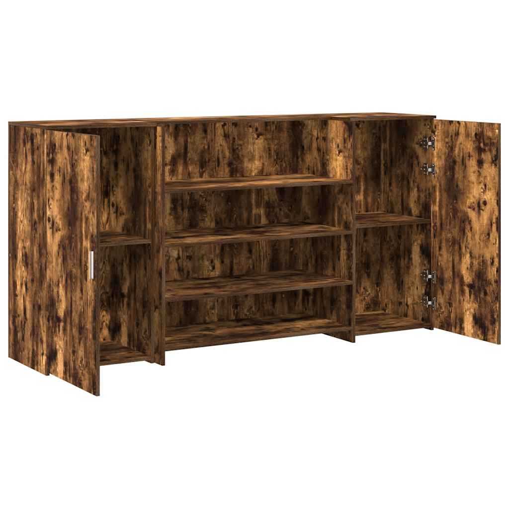 Recepční Stůl Kouřový Dub 200X50X103,5 Cm Kompozitní Dřevo