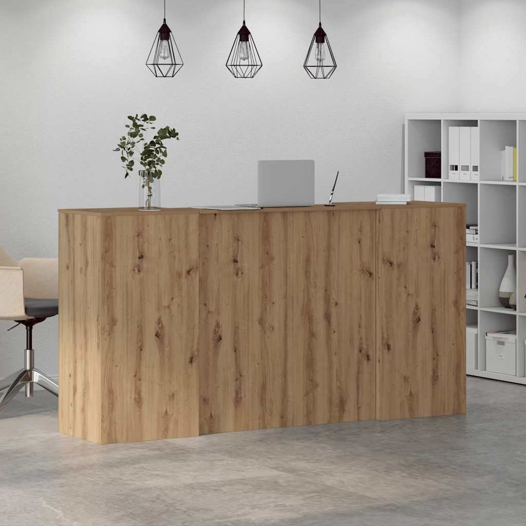 Recepční Stůl Dub Artisan 200X50X103,5 Cm Kompozitní Dřevo