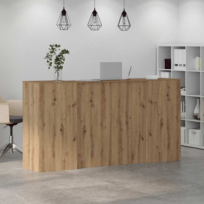 Recepční Stůl Dub Artisan 200X50X103,5 Cm Kompozitní Dřevo