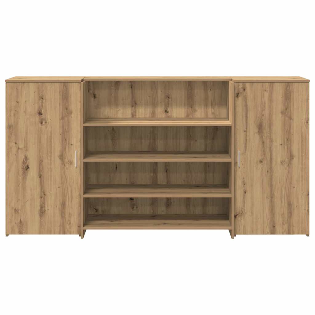 Recepční Stůl Dub Artisan 200X50X103,5 Cm Kompozitní Dřevo