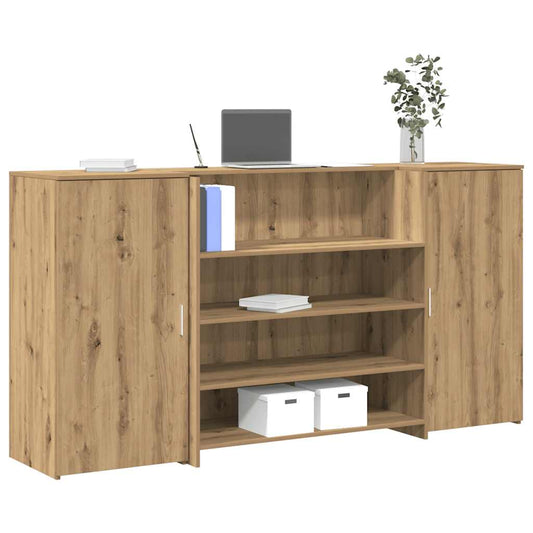 Recepční Stůl Dub Artisan 200X50X103,5 Cm Kompozitní Dřevo