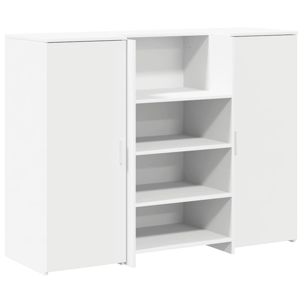 Recepční Stůl Bílý 135X50X103,5 Cm Kompozitní Dřevo