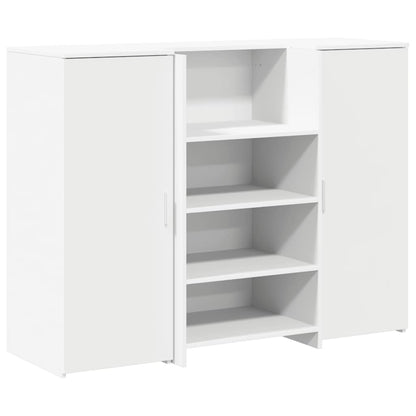 Recepční Stůl Bílý 135X50X103,5 Cm Kompozitní Dřevo