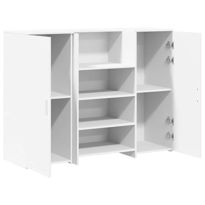 Recepční Stůl Bílý 135X50X103,5 Cm Kompozitní Dřevo