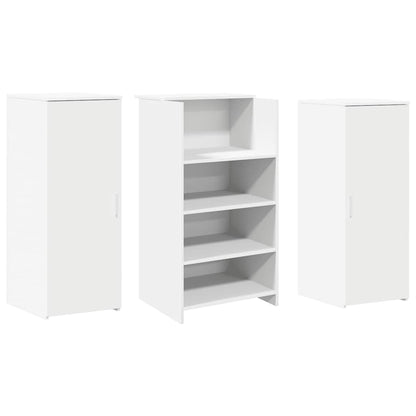 Recepční Stůl Bílý 135X50X103,5 Cm Kompozitní Dřevo