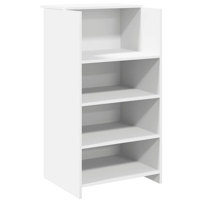 Recepční Stůl Bílý 135X50X103,5 Cm Kompozitní Dřevo