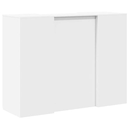 Recepční Stůl Bílý 135X50X103,5 Cm Kompozitní Dřevo