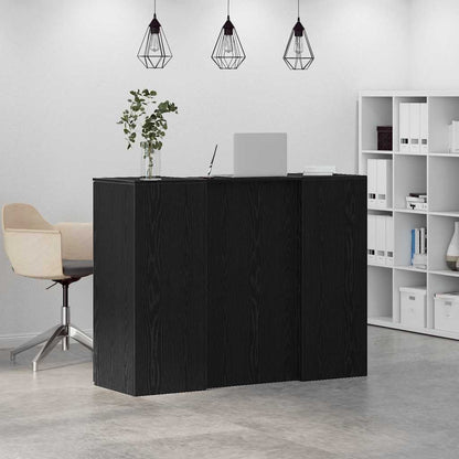 Recepční Stůl Černý Dub 135X50X103,5 Cm Kompozitní Dřevo