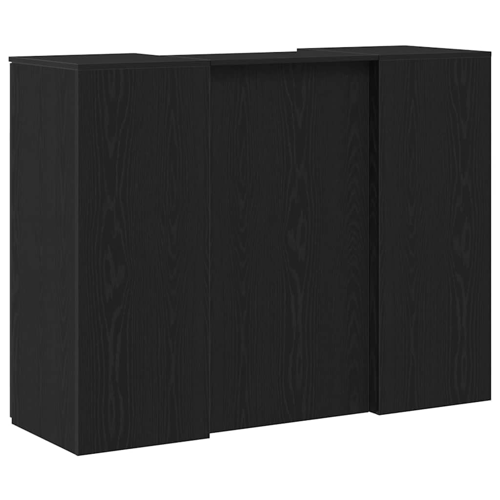 Recepční Stůl Černý Dub 135X50X103,5 Cm Kompozitní Dřevo