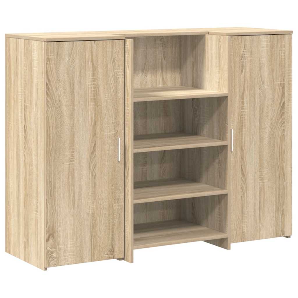 Recepční Stůl Dub Sonoma 135X50X103,5 Cm Kompozitní Dřevo