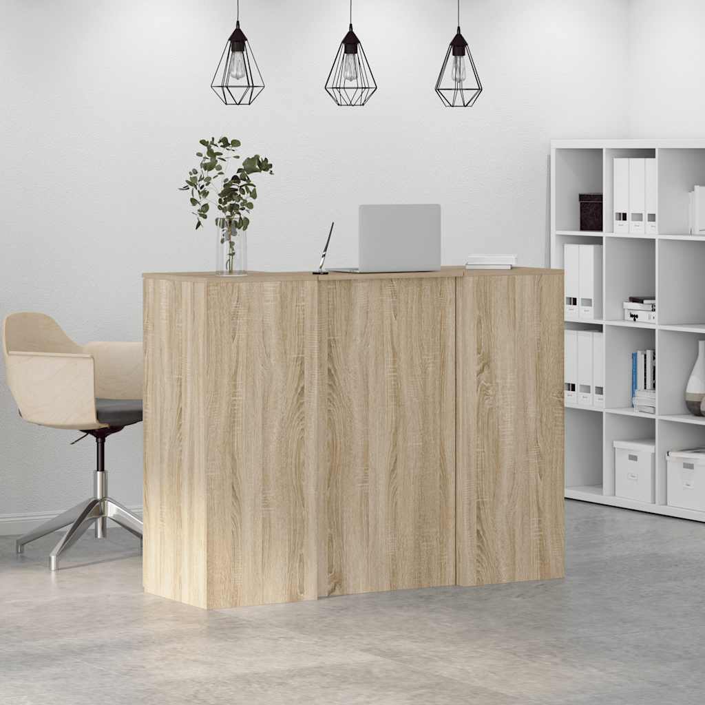 Recepční Stůl Dub Sonoma 135X50X103,5 Cm Kompozitní Dřevo